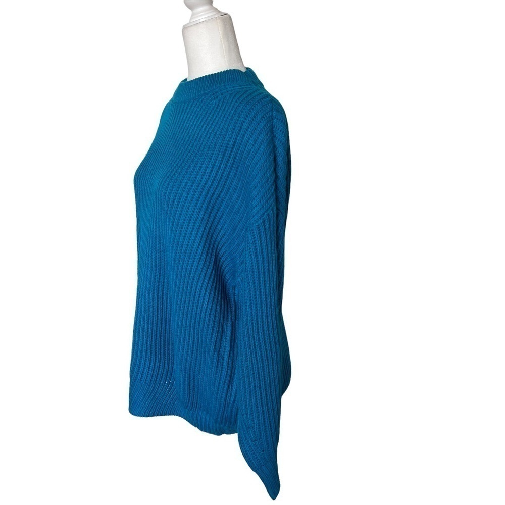 Golden Earth Studio Crew Neck Sweater in Blue Size Medium - Picture 3 of 10